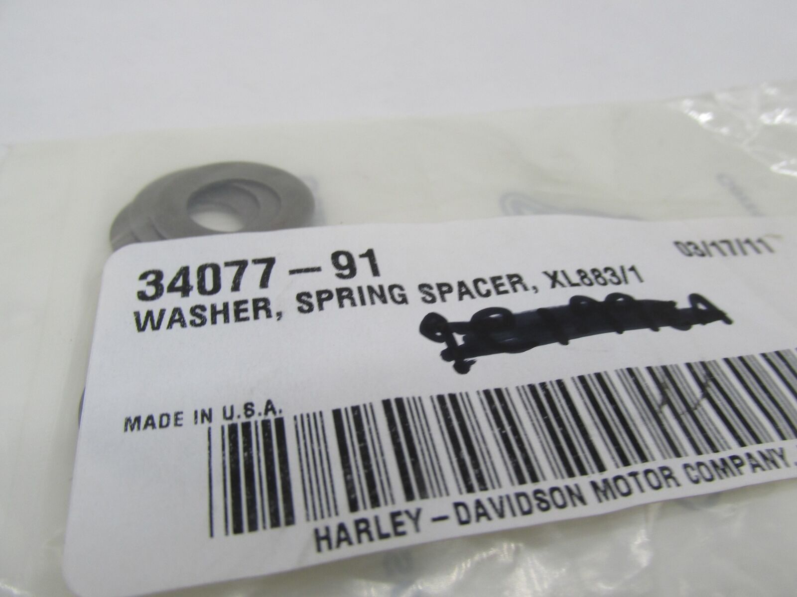 Lot of 9 Harley-Davidson Genuine NOS Spring Spacer Washers 34077-91