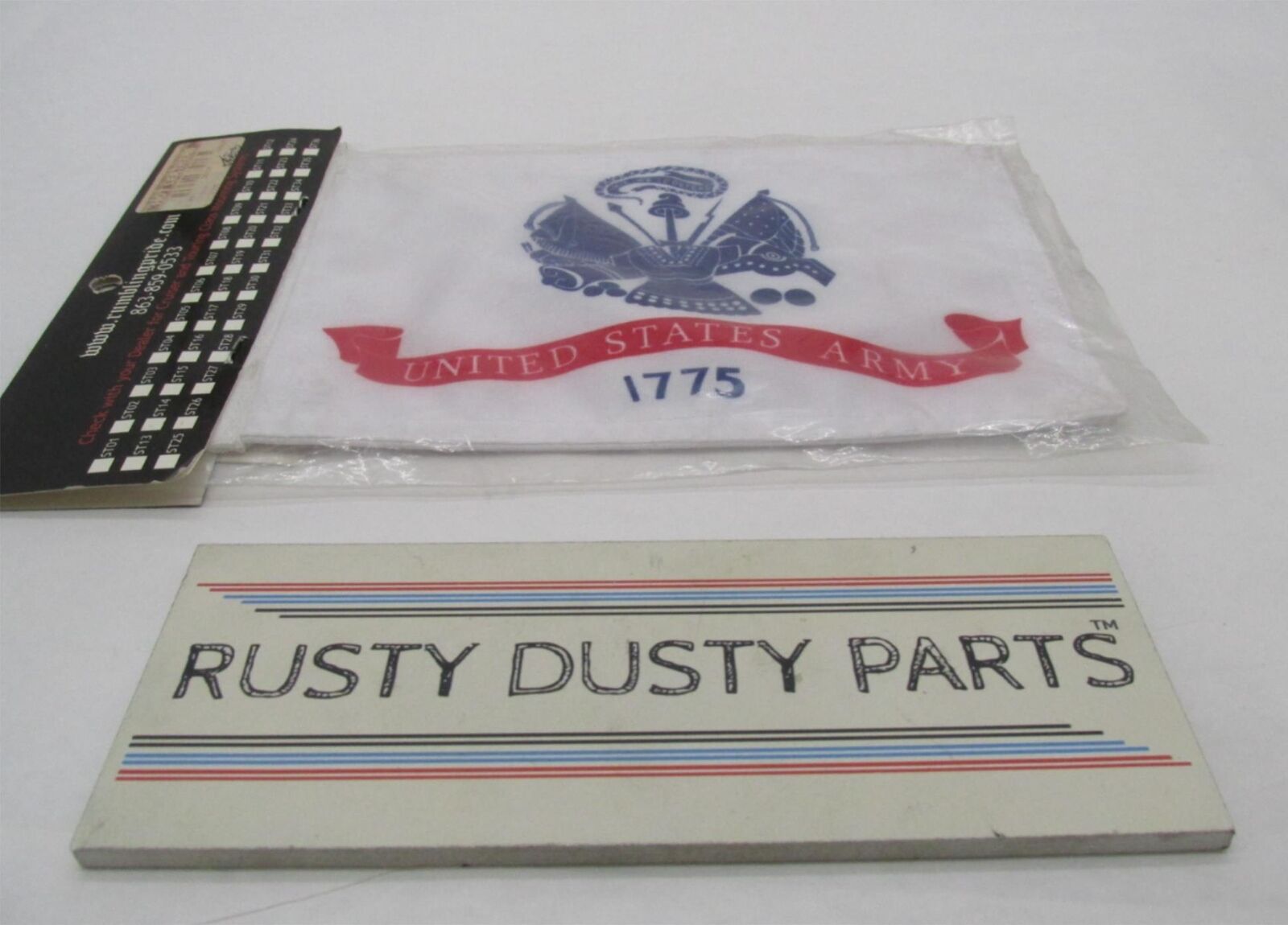 Rumbling Pride 6" X 9" 1775 USA Army Universal Motorcycle Flag
