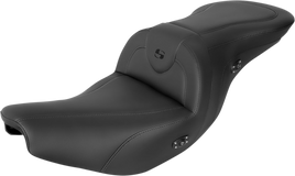 Saddlemen Heated RoadSofa Seat Black W/Black Stitching I14-07-187HCT