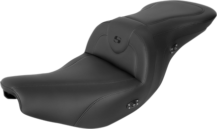 Saddlemen Heated RoadSofa Seat Black W/Black Stitching I14-07-187HCT