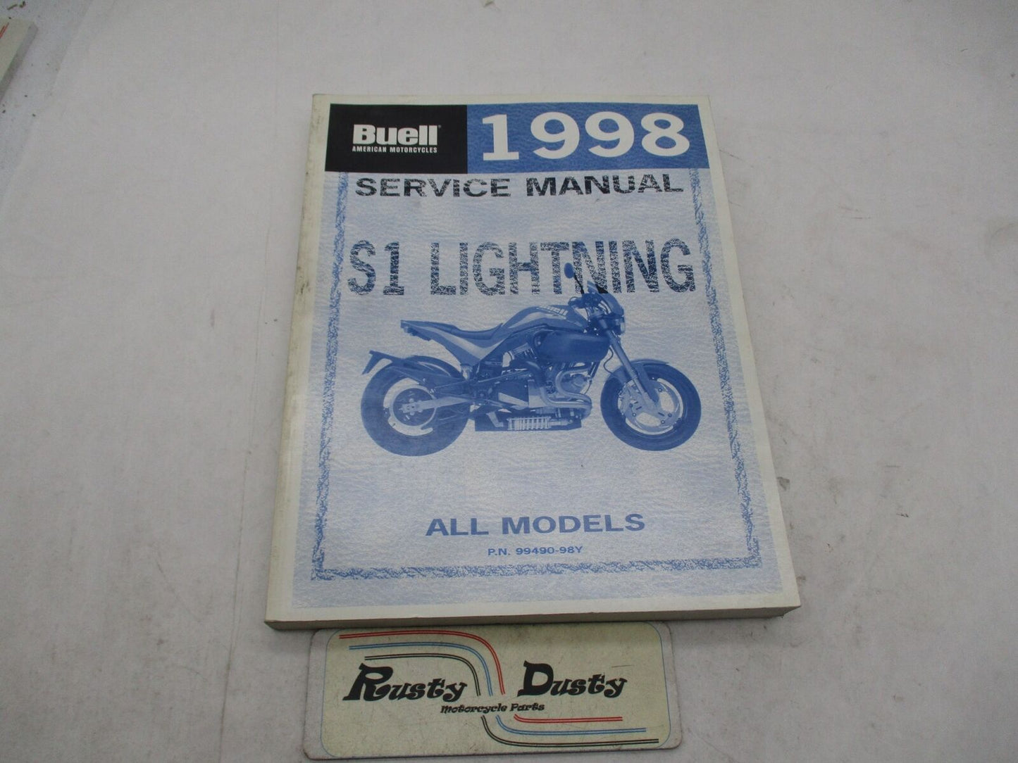 Official Factory Buell 1998 S1 All Models Lightning Service Manual 99490-98Y