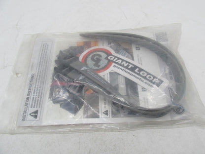 Pair of Motorcycle Giant Loop Pronghorn Tie Down Black Straps 16"