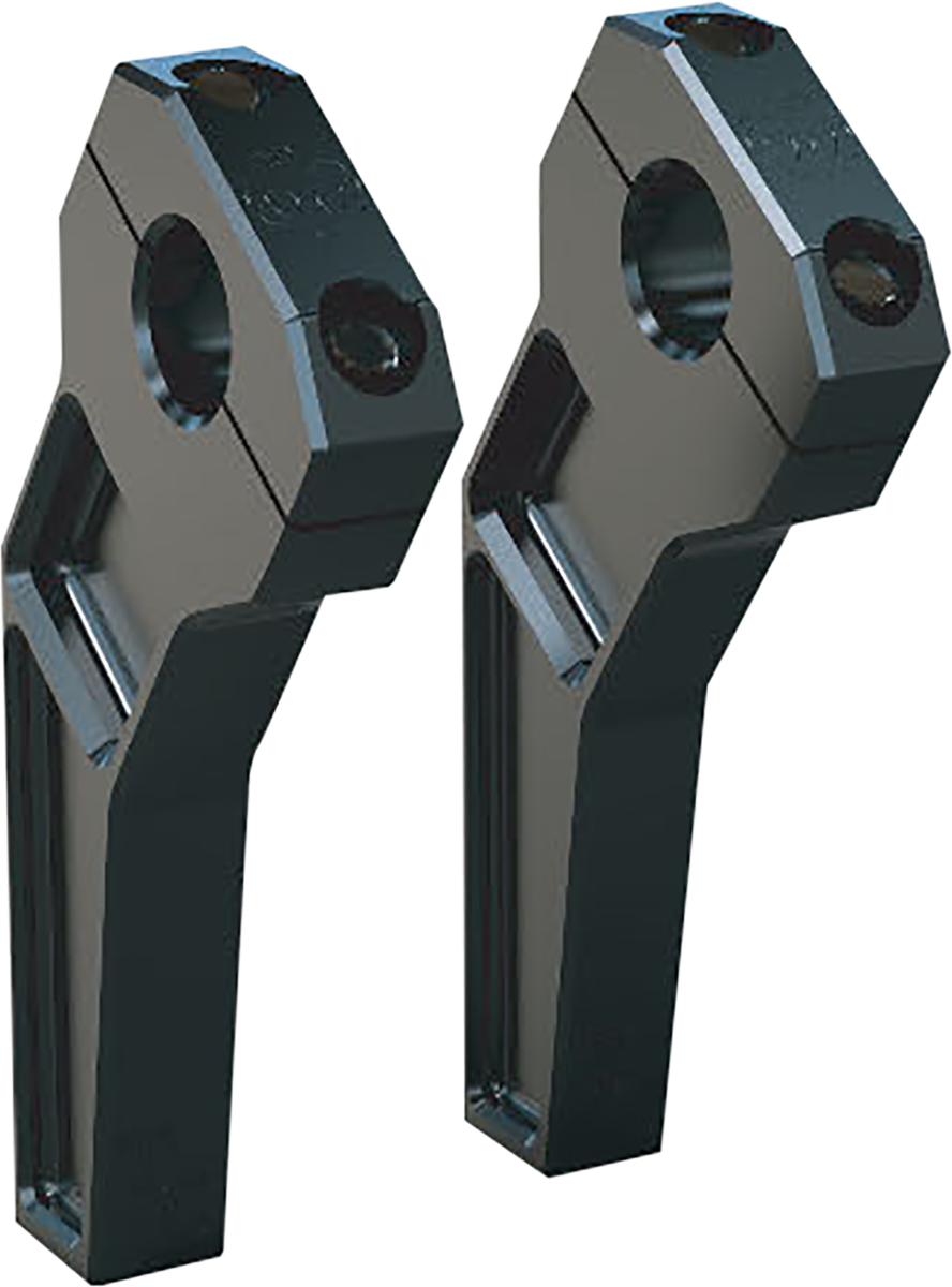 Todd's Cycle 1 1/8" Clamping Pullback Riser 6" Rise Black TD-R22-06B