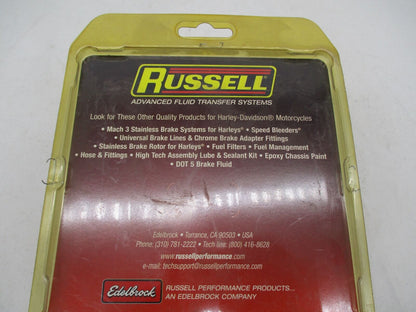 Russell Harley Davidson Black 3/8" Brake Line Fitting R43803B