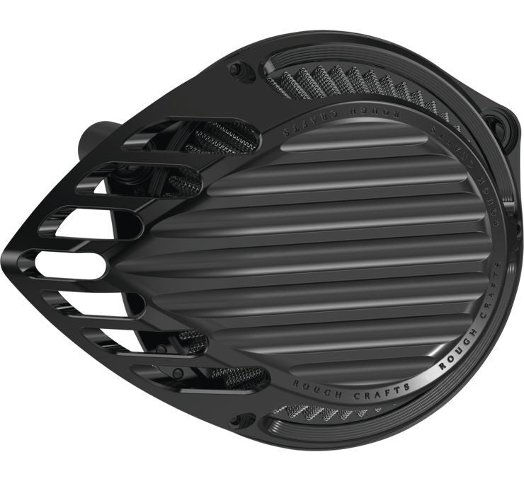 Rough Craft Air Cleaner Black Finned RC-600-001