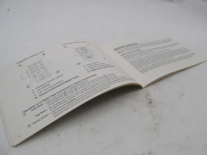 Harley Davidson Genuine Sound System Guide Handbook 99464-86