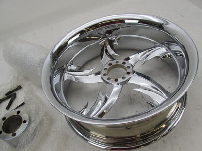 Harley Davidson Custom Chopper 6.5X16 Chrome Star Blade Rim Wheel with Hub