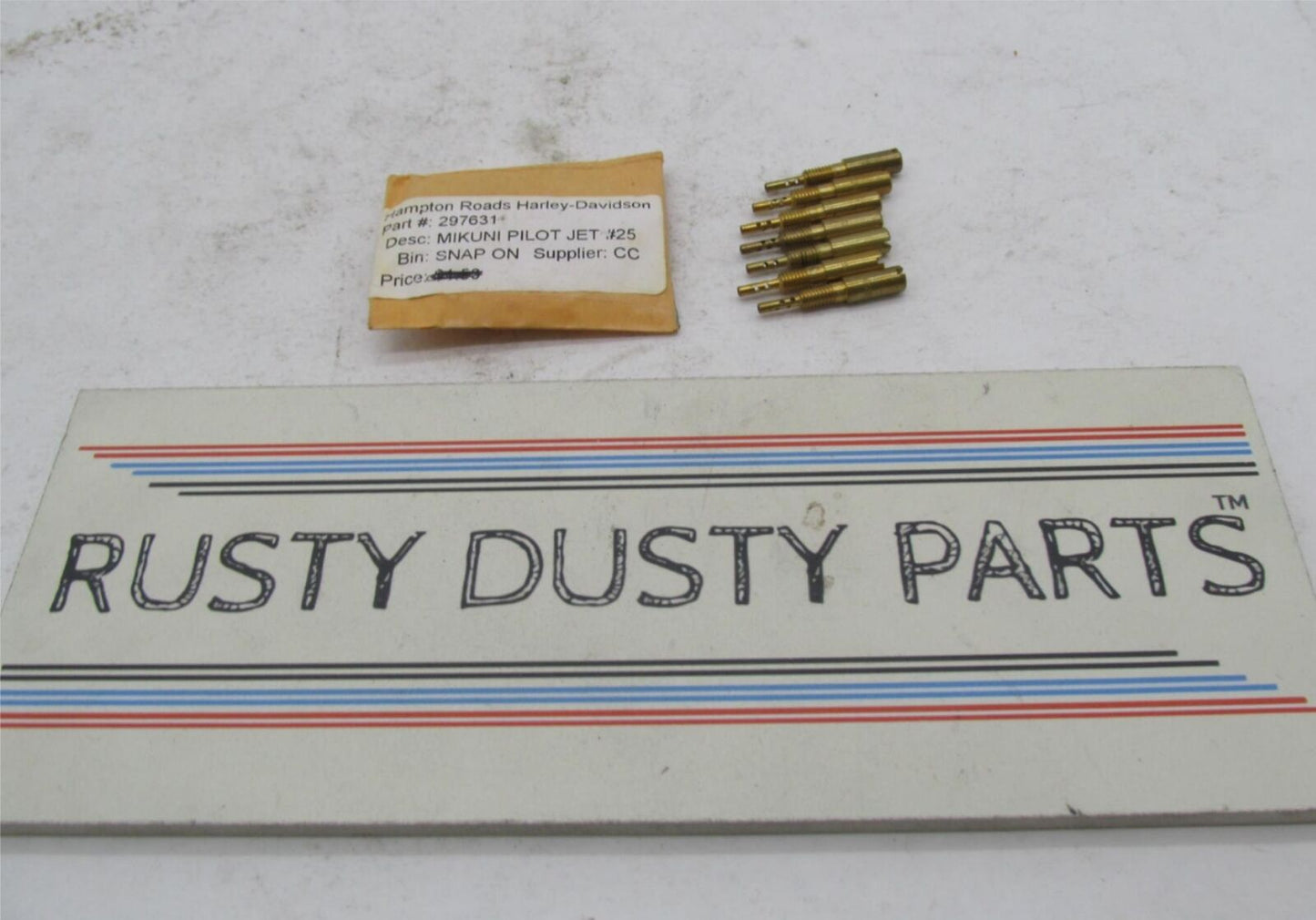 Lot of 7 Harley Davidson Mikuni Carburetor Carb Pilot Jets #25 297631