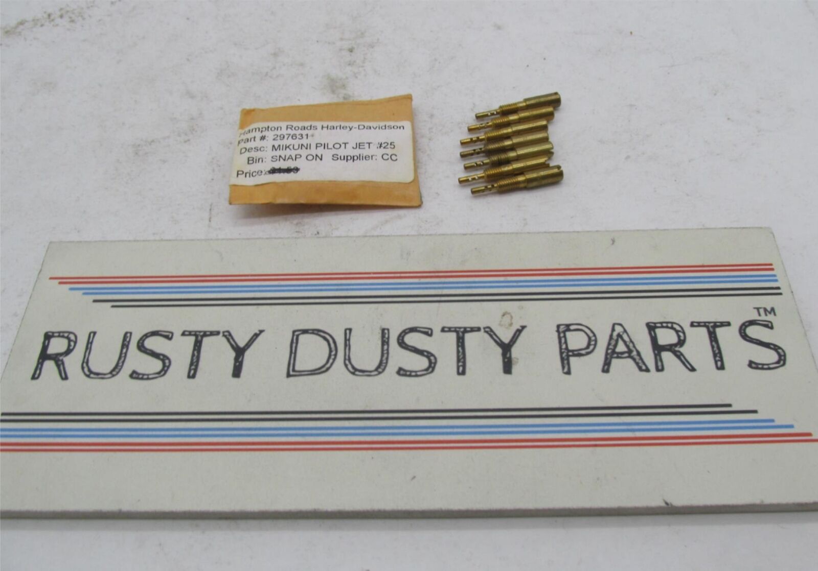 Lot of 7 Harley Davidson Mikuni Carburetor Carb Pilot Jets #25 297631