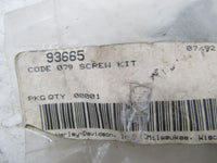 Harley Davidson Genuine NOS Recall Code 079 Screw Kit 93665