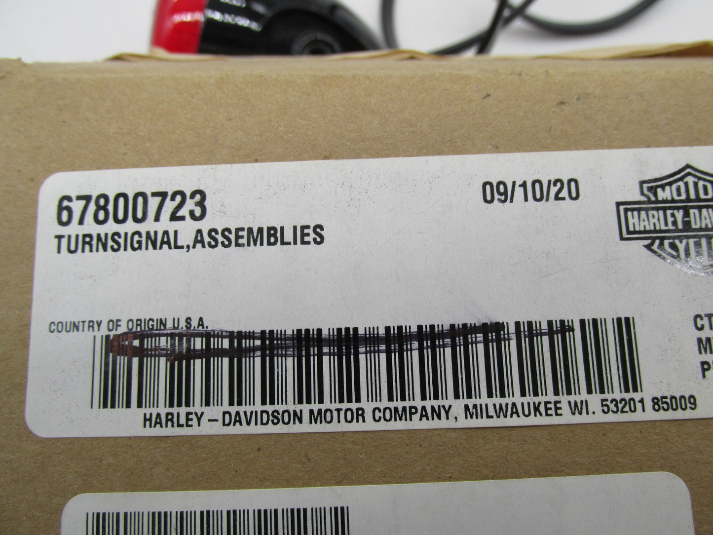 Harley Davidson Genuine NOS Dyna Low Rider Black Turn Signal Assembly