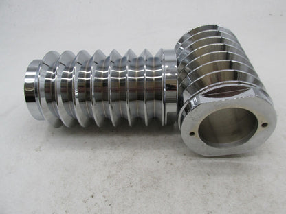 Pair of Harley Retro Vintage Look Touring 55MM Chrome Fork Covers Gaiters