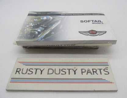 Harley Factory 2003 100th Anniversary Softail Owner's Manual 99588-03D 99469-03