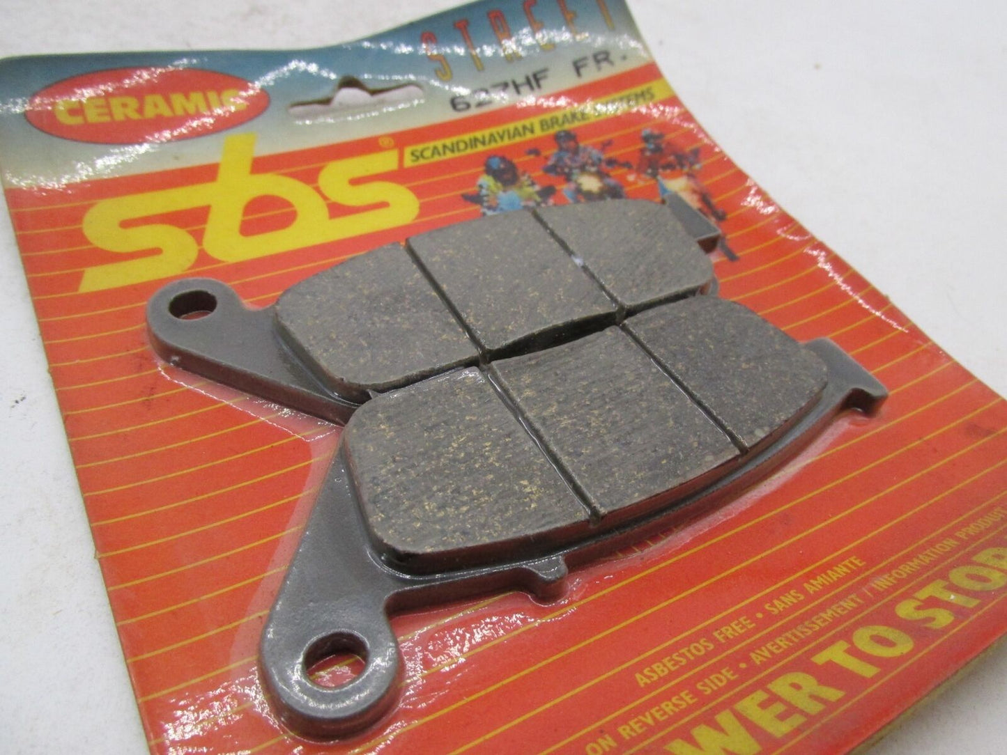 SBS Motorcycle Ceramic Street Brake Pads Pad Set Front 627HF
