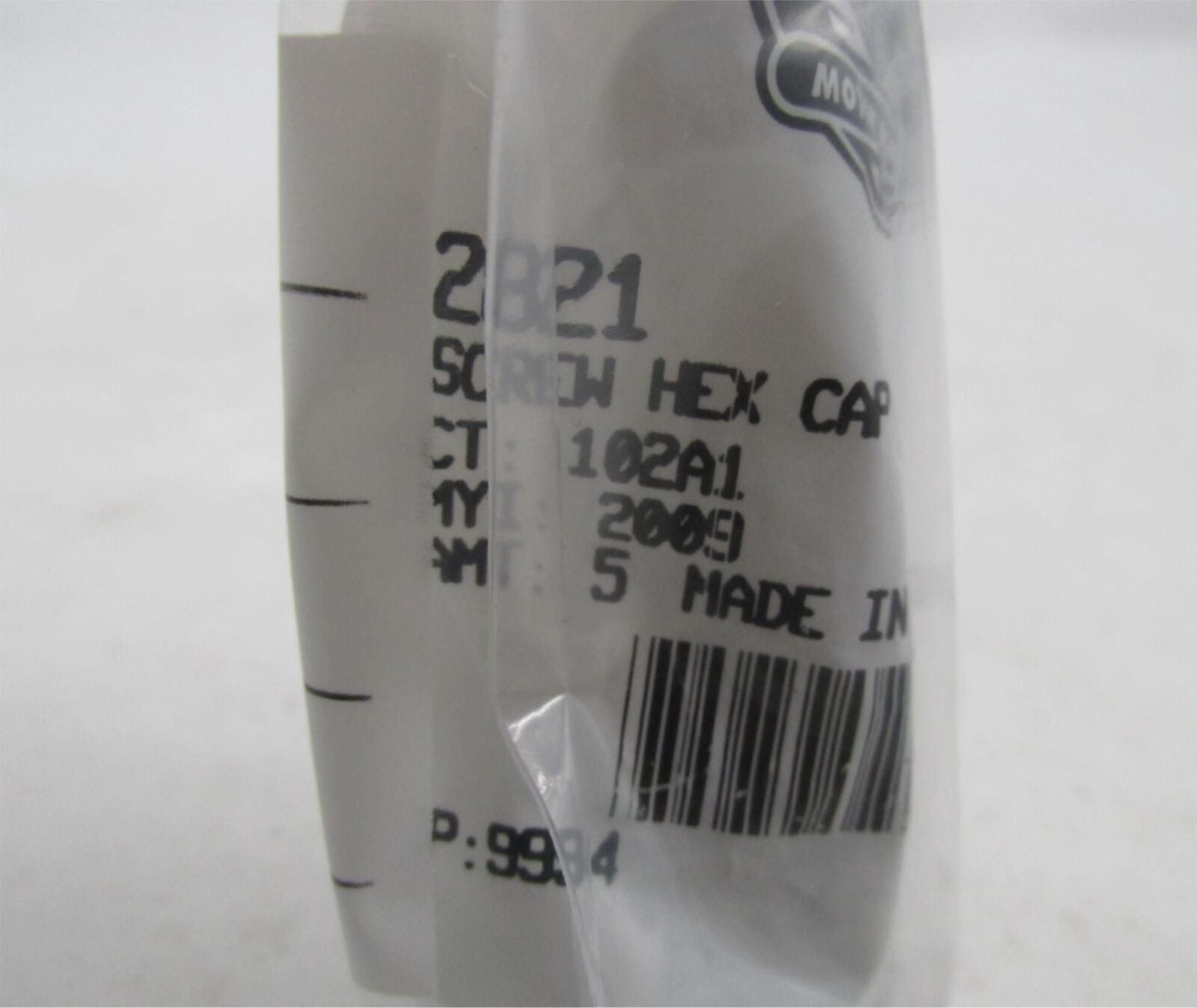 Lot of 9 Harley-Davidson Genuine NOS Hex Cap Screws 2821