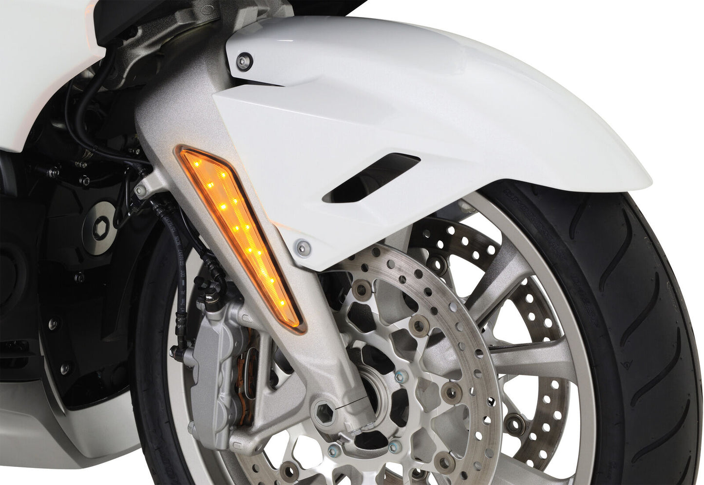 Show Chrome LED Marker Light for GL1800 Gold Wing Amber 52-922A