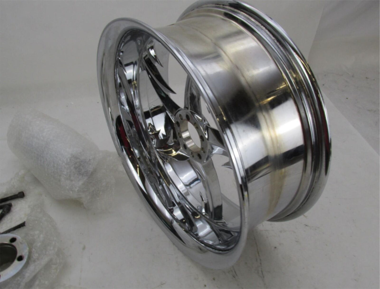 Harley Davidson Custom Chopper 6.5X16 Chrome Star Blade Rim Wheel with Hub