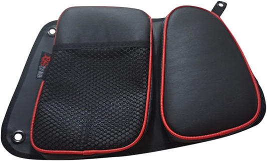BS SANDS Door Bags Black Red Rear RZRDBRRRD