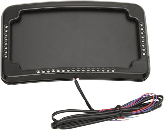 Cycle Visions Slick Signals License Plate Frame and Curved 3-Hole Mount CV4640B