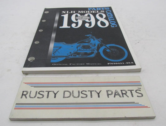 Harley-Davidson Official Factory 1998 XLH Sportster Parts Catalog 99451-98A