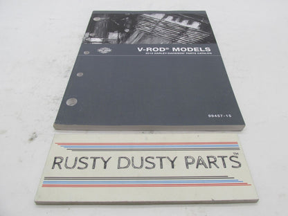 Harley-Davidson Official Factory 2015 V-Rod Models Parts Catalog 99457-15