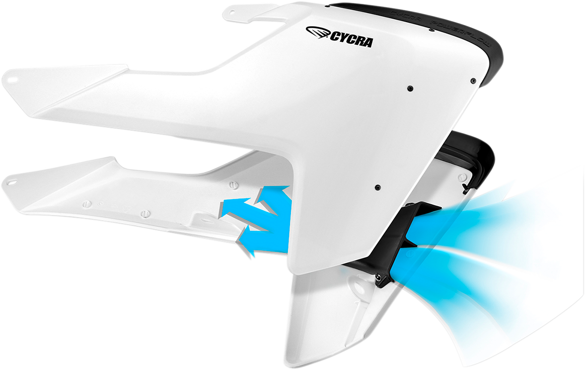 Cycra Powerflow Intake Radiator Shrouds White 1CYC-1903-42