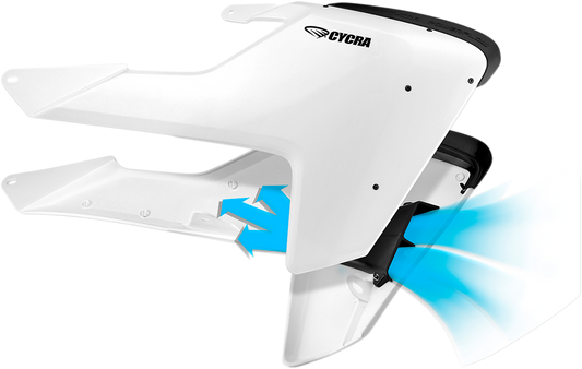 Cycra Powerflow Intake Radiator Shrouds White 1CYC-1903-42