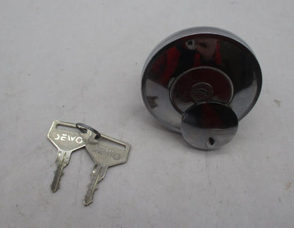 Harley Davidson Chrome Gas Fuel Tank Cap Lockable Locking with Keys