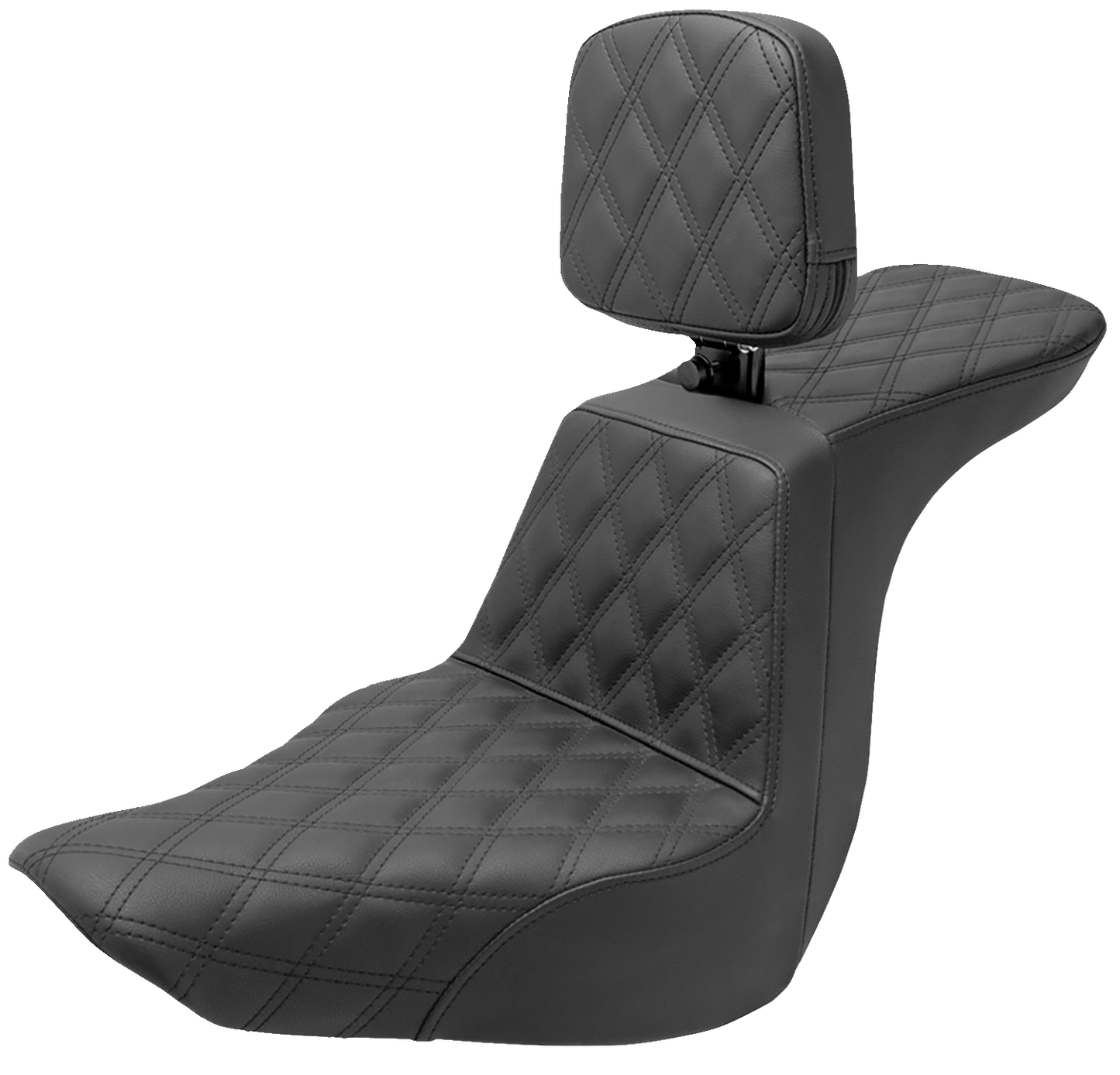 Saddlemen Tour Step Up Seat - Rider Backrest 818-29-195BR