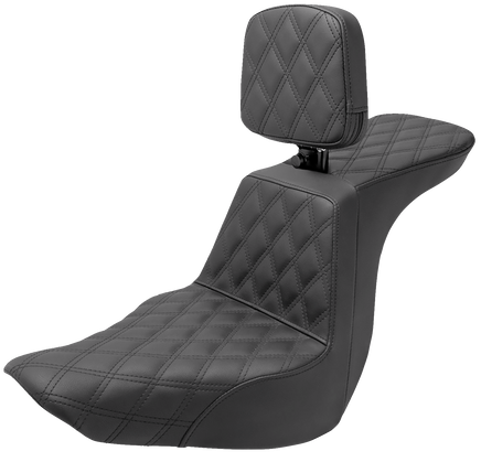 Saddlemen Tour Step Up Seat - Rider Backrest 818-29-195BR