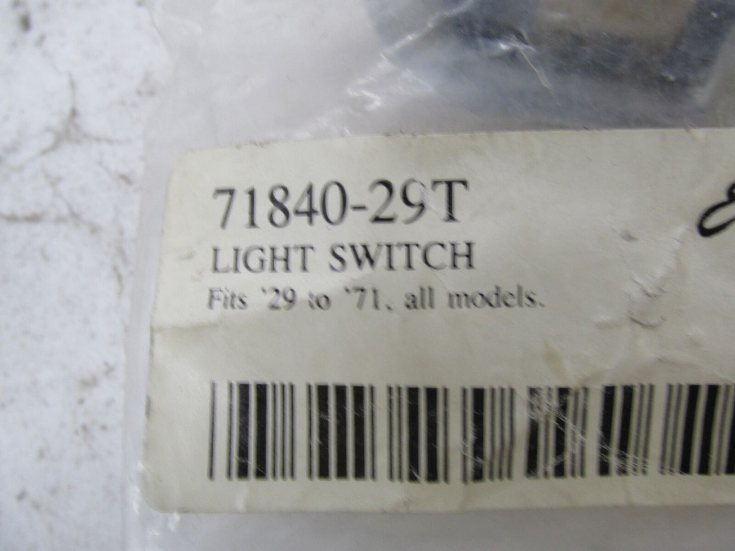 Harley Davidson Genuine NOS Dimmer Light Switch 71840-29T