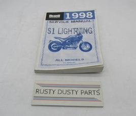 Buell Official Factory 1998 Lightning S1 Service Manual 99490-98Y