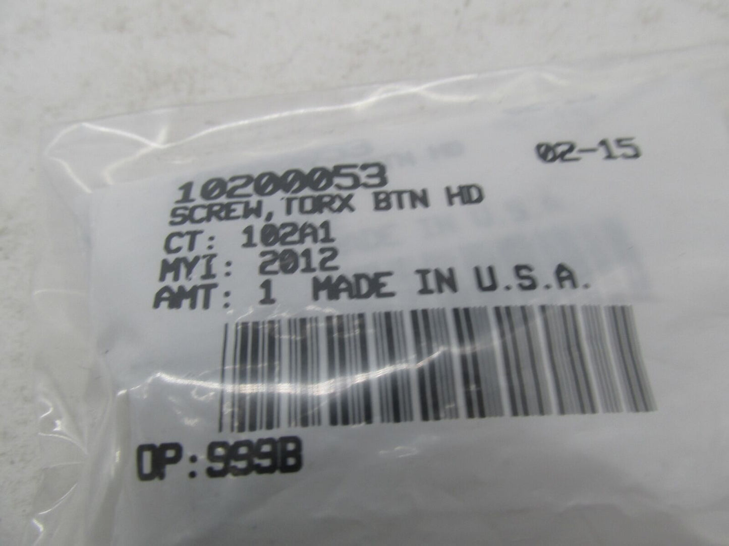 Lot of 3 Harley-Davidson Genuine NOS Socket Button Head Screws 10200053