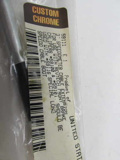 Harley Revtech Front Brake Barnett 3" Speedometer Cable Extension 5911