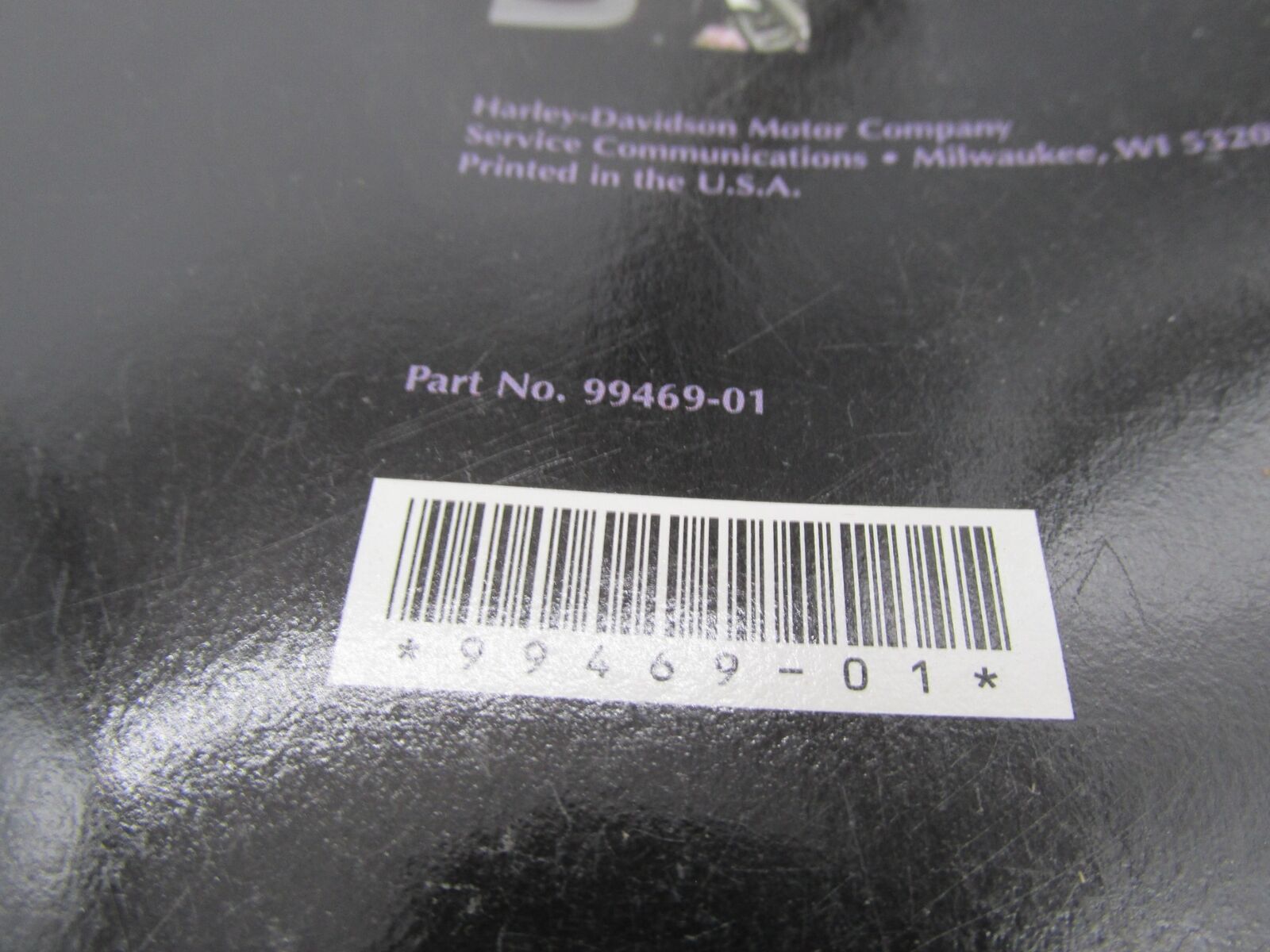 Harley-Davidson Official Factory 2001 Softail Motorcycle Owner's Manual 99469-01