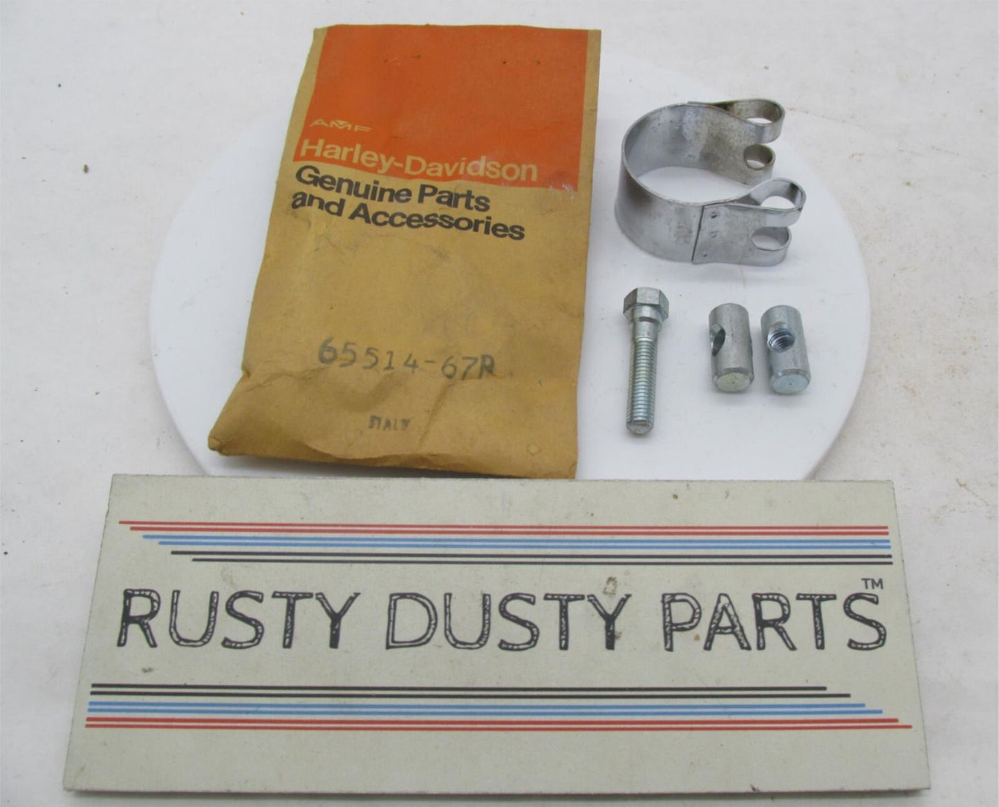 Harley Davidson Genuine NOS Aermacchi Sprint Exhaust Pipe Clamp 65514-67P