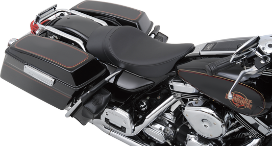 Drag Specialties Low-Profile Solo Seat with Forward Positioning Smooth 0801-0730