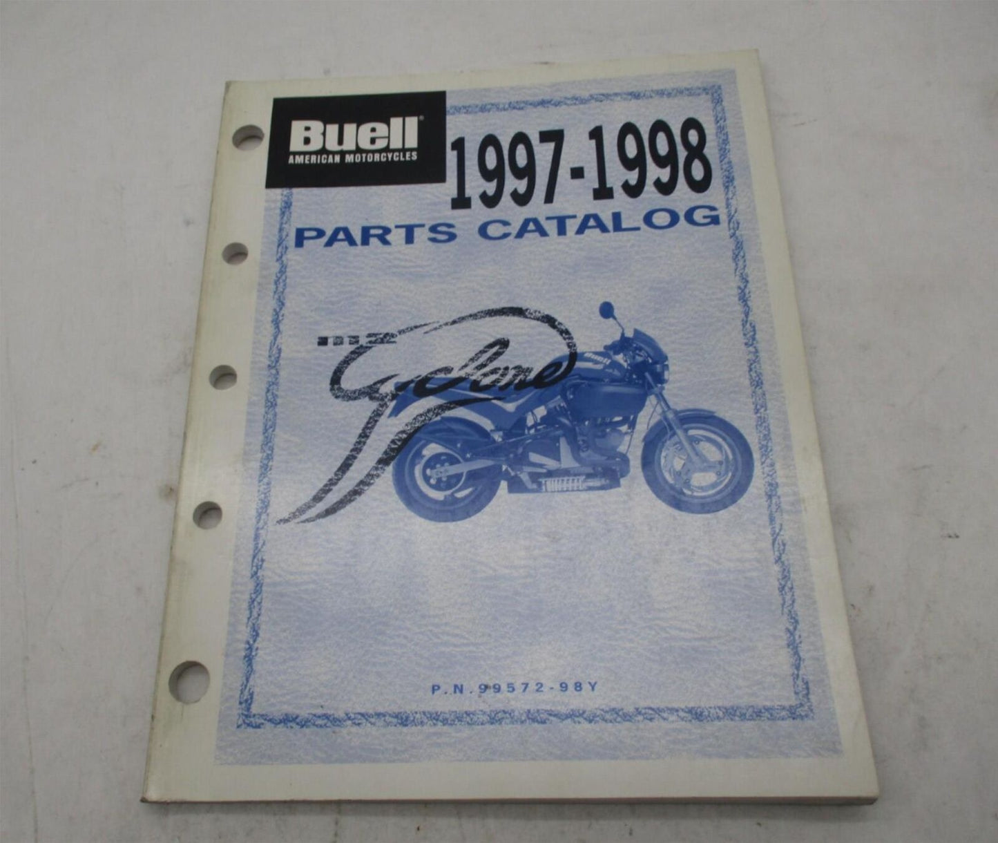 Harley Buell Official Factory 1997-1998 Cyclone Parts Catalog 99572-98Y
