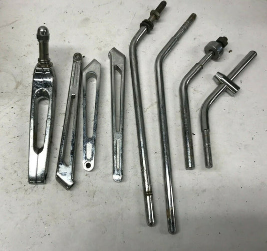 Mixed Lot Harley Davidson Mirrors Stems Chrome Slotted Custom