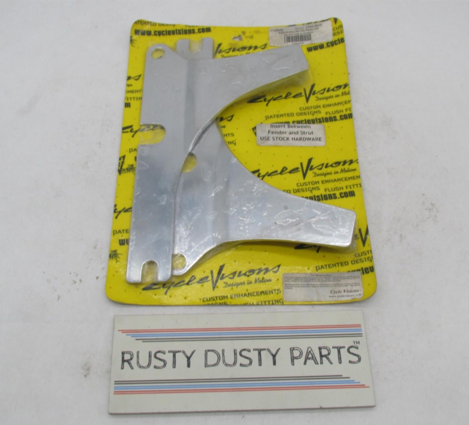 Harley Cycle Visions Breakout Chrome Rigid Sissy Bar Side Plates 1504-0056