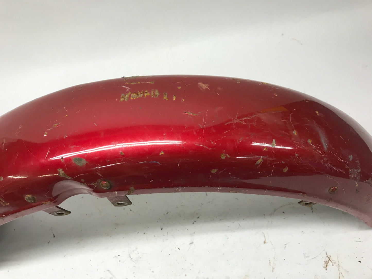 Vintage Harley Davidson Ironhead Front 5"  Fender Red no Dents Metal X