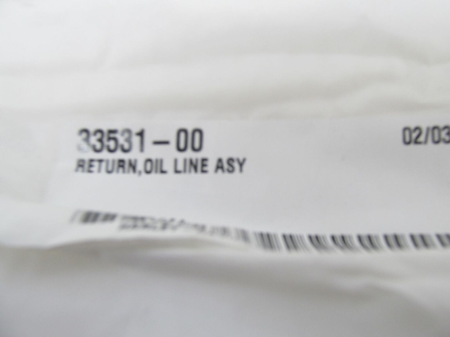 Harley-Davidson Genuine NOS Oil Return Line Assembly 33531-00