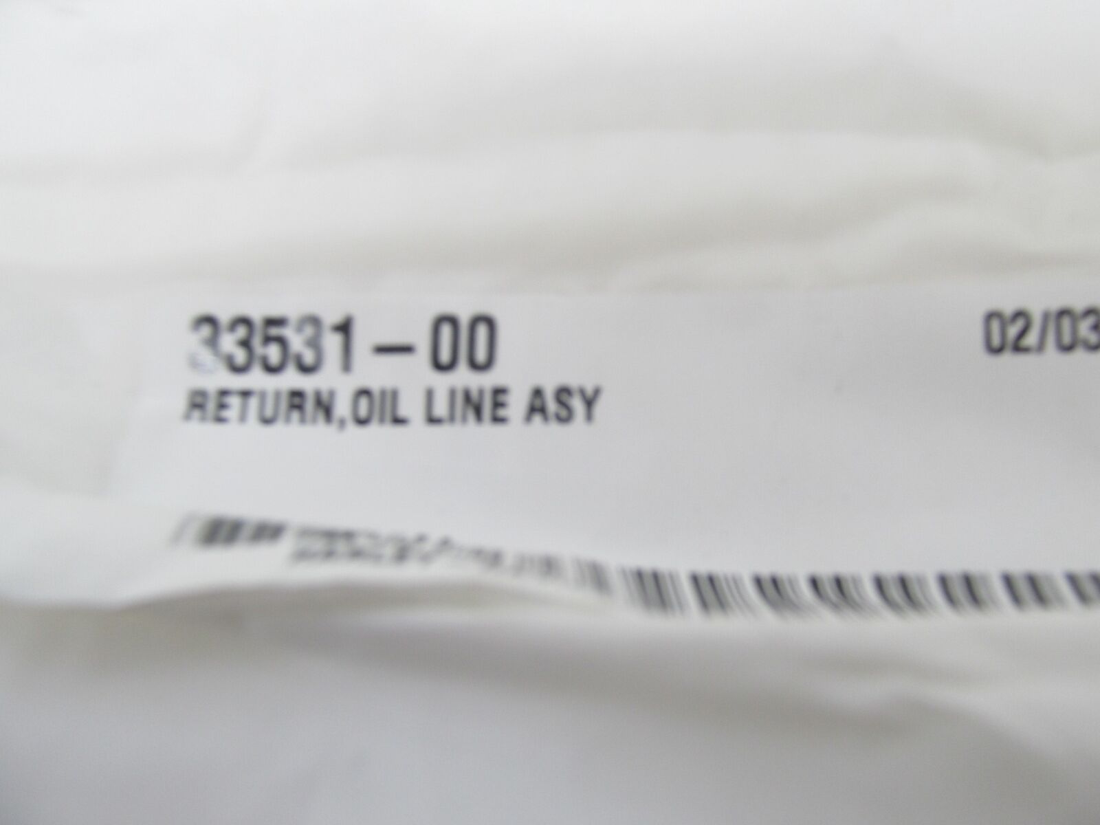 Harley-Davidson Genuine NOS Oil Return Line Assembly 33531-00