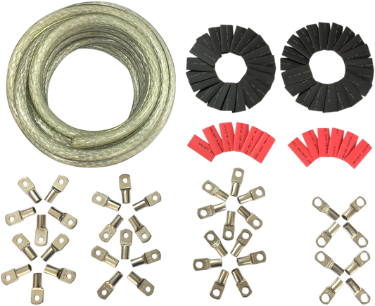 Drag Specialties Custom Battery Cable Kits Chrome 2113-0671