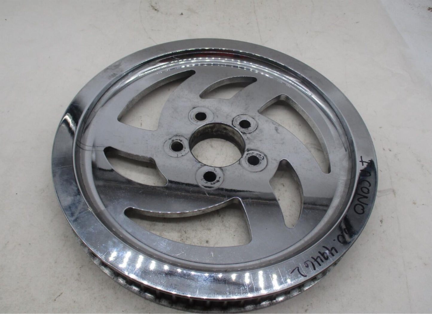 Harley Davidson Chrome Belt Drive 70T Tooth Sprocket Pulley 12.5" D 1.25" Wide