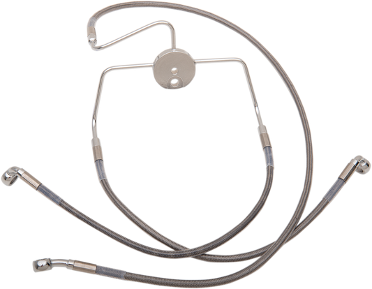 Drag Specialties Extended Stainless Steel Front Brake Line Kit 1741-2637