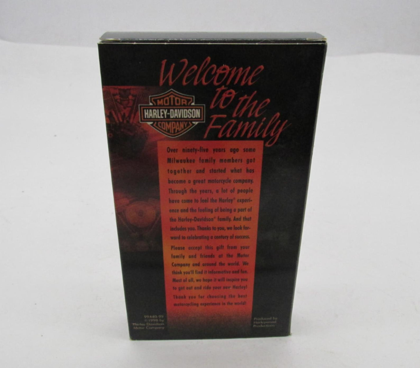 Harley-Davidson Genuine Welcome to the Family VHS Video Tape 99440-99