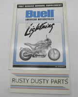 Buell Official Factory 1997 S1 Lightning Service Manual Supplement 99490-97YA