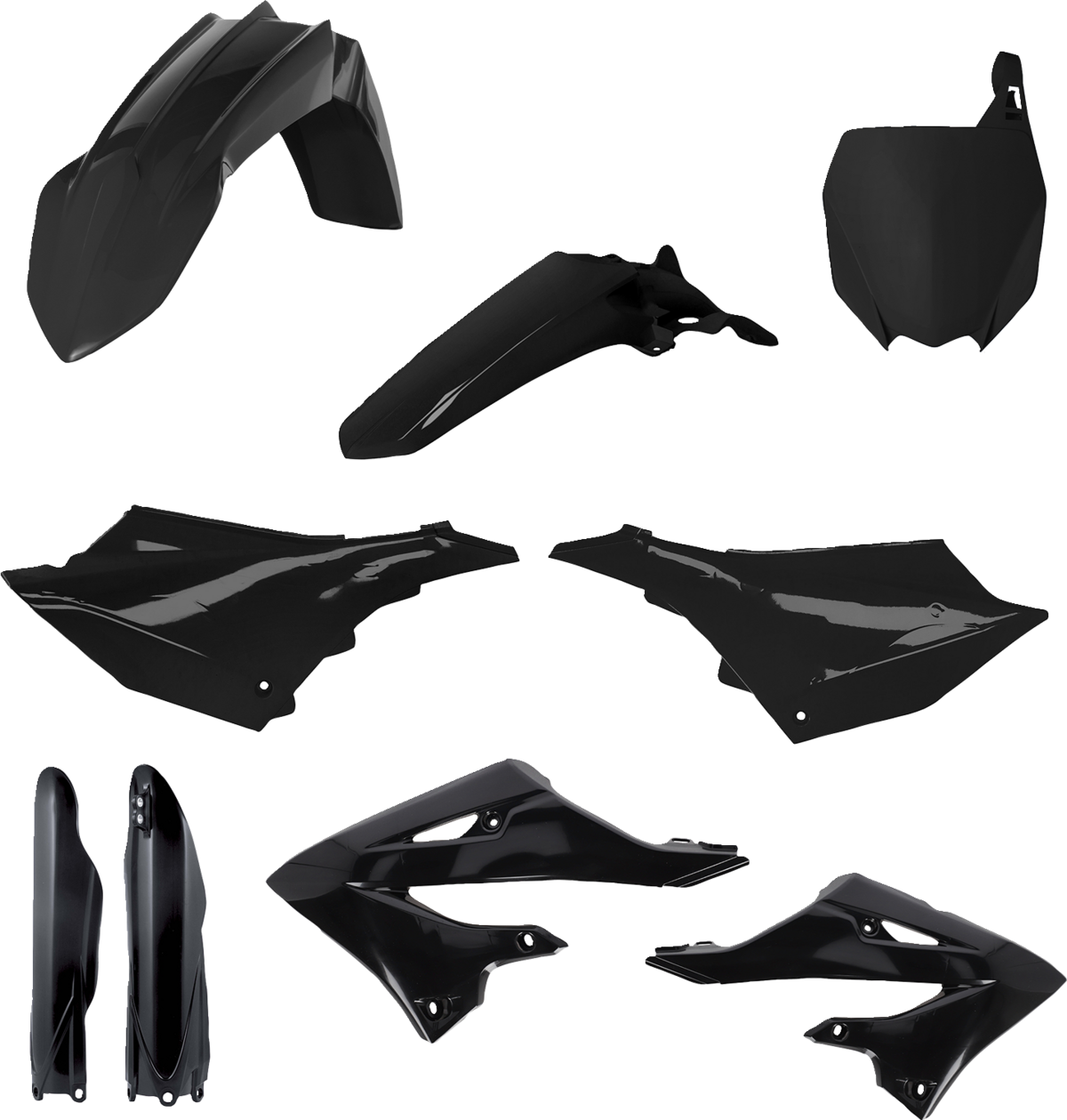 Acerbis Full Body Replacement Plastic Kit Black 2936150001