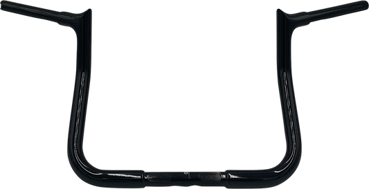 Fat Baggers, Inc. 1-1/4" EZ Install Pointed Top Handlebar 11" Black 905011-B